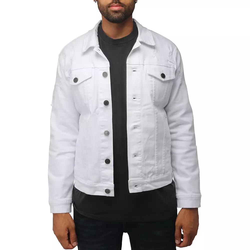 Men's Xray Washed Ripped Denim Jacket,  Product Image