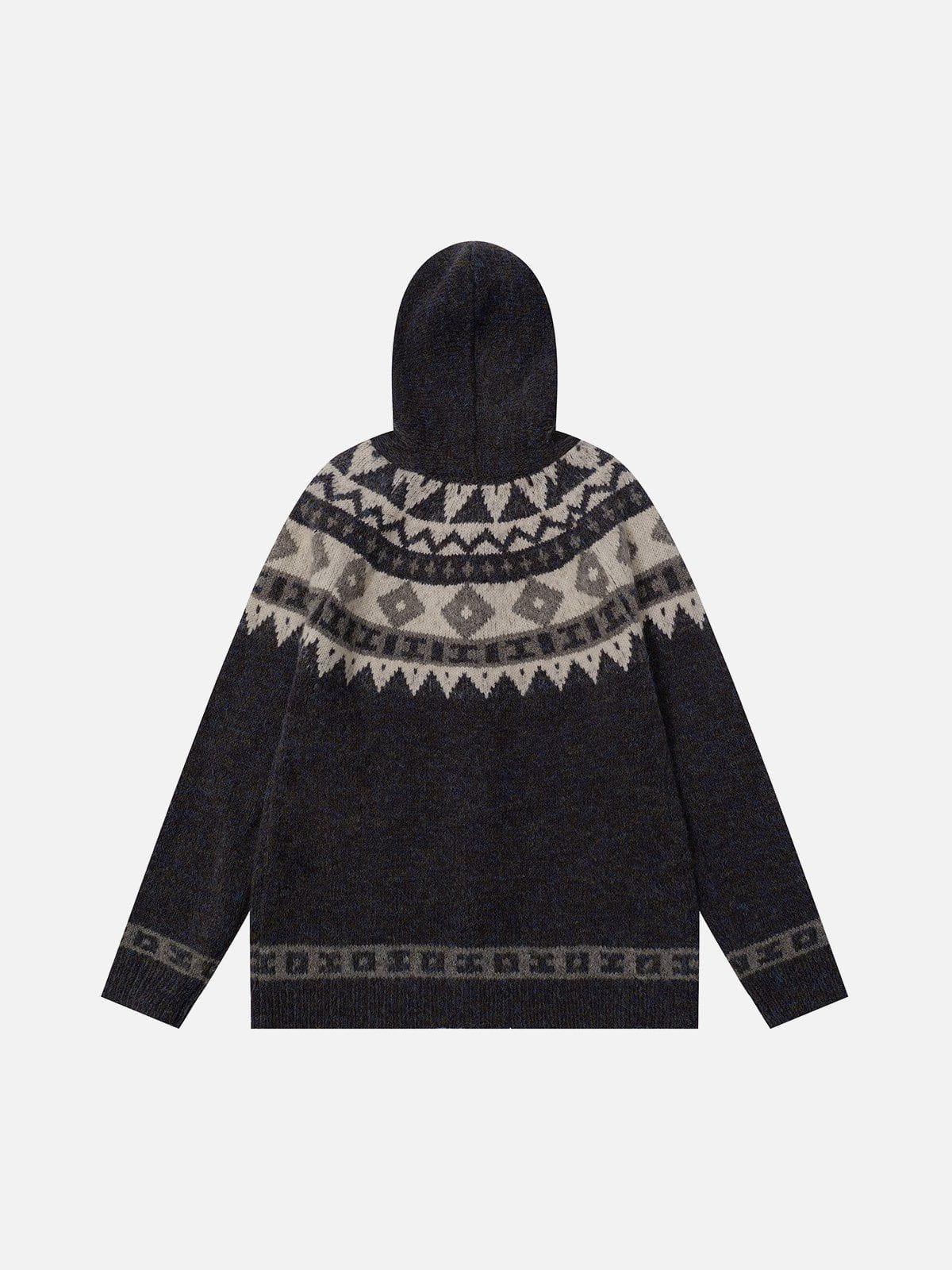 Aelfric Eden Fair Isle Hooded Cardigan Product Image