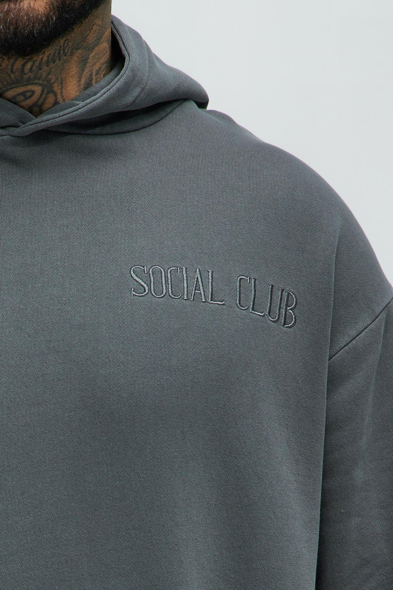 Rockstar Patch Hoodie - Charcoal Product Image