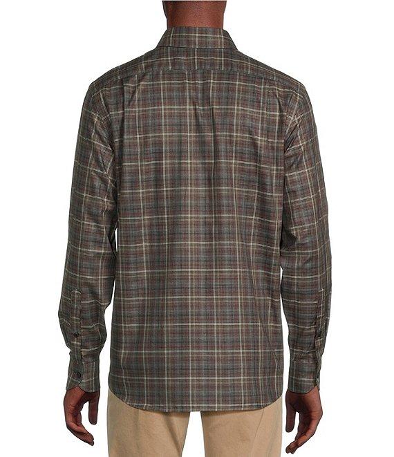 Cremieux Blue Label Plaid Heather Twill Long Sleeve Woven Shirt Product Image