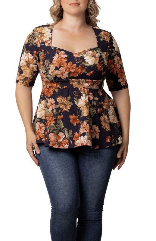 Posh Peplum Top - Plus Product Image