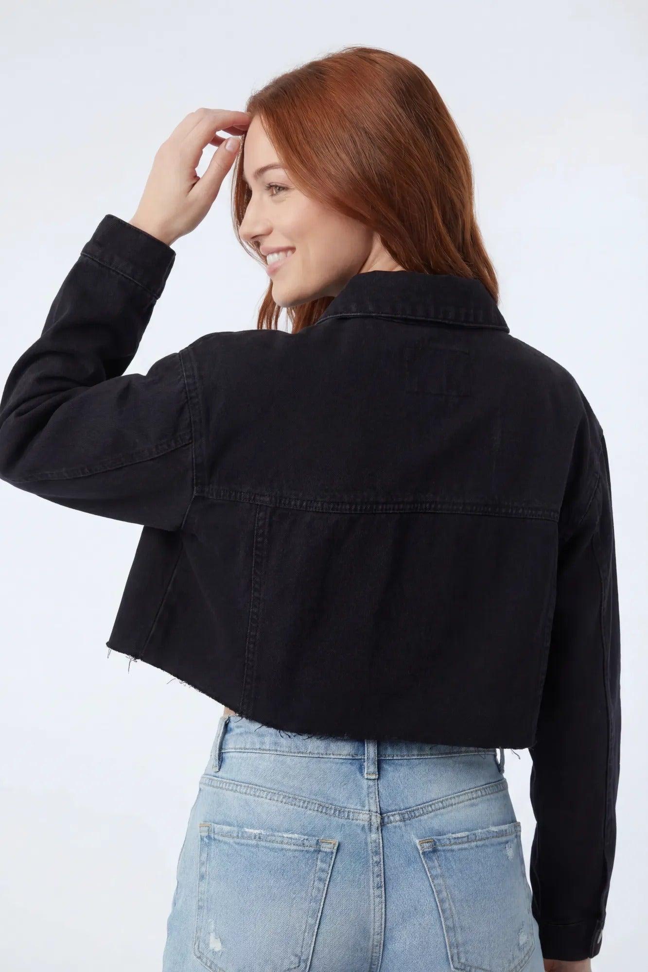 Cropped Denim Jacket Female Product Image
