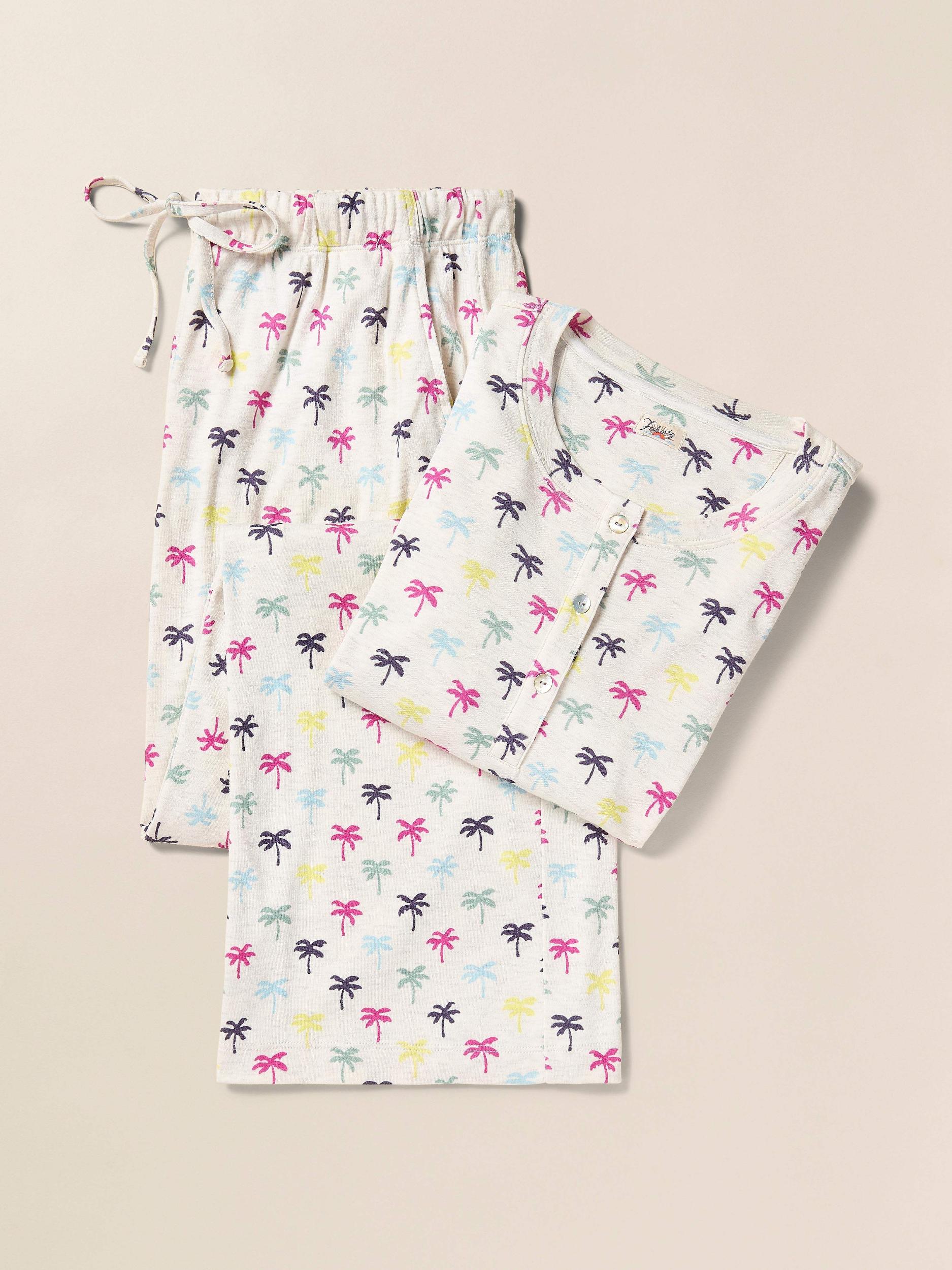 Cloud Henley Pajama Pant Set - Sun Valley Palms Female Product Image