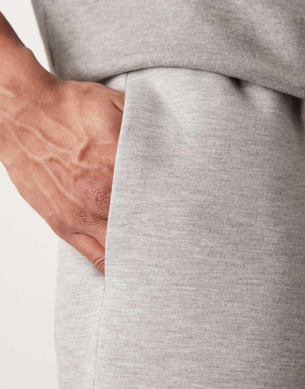 ASOS DESIGN scuba wide leg sweatpants with pintuck in gray Product Image