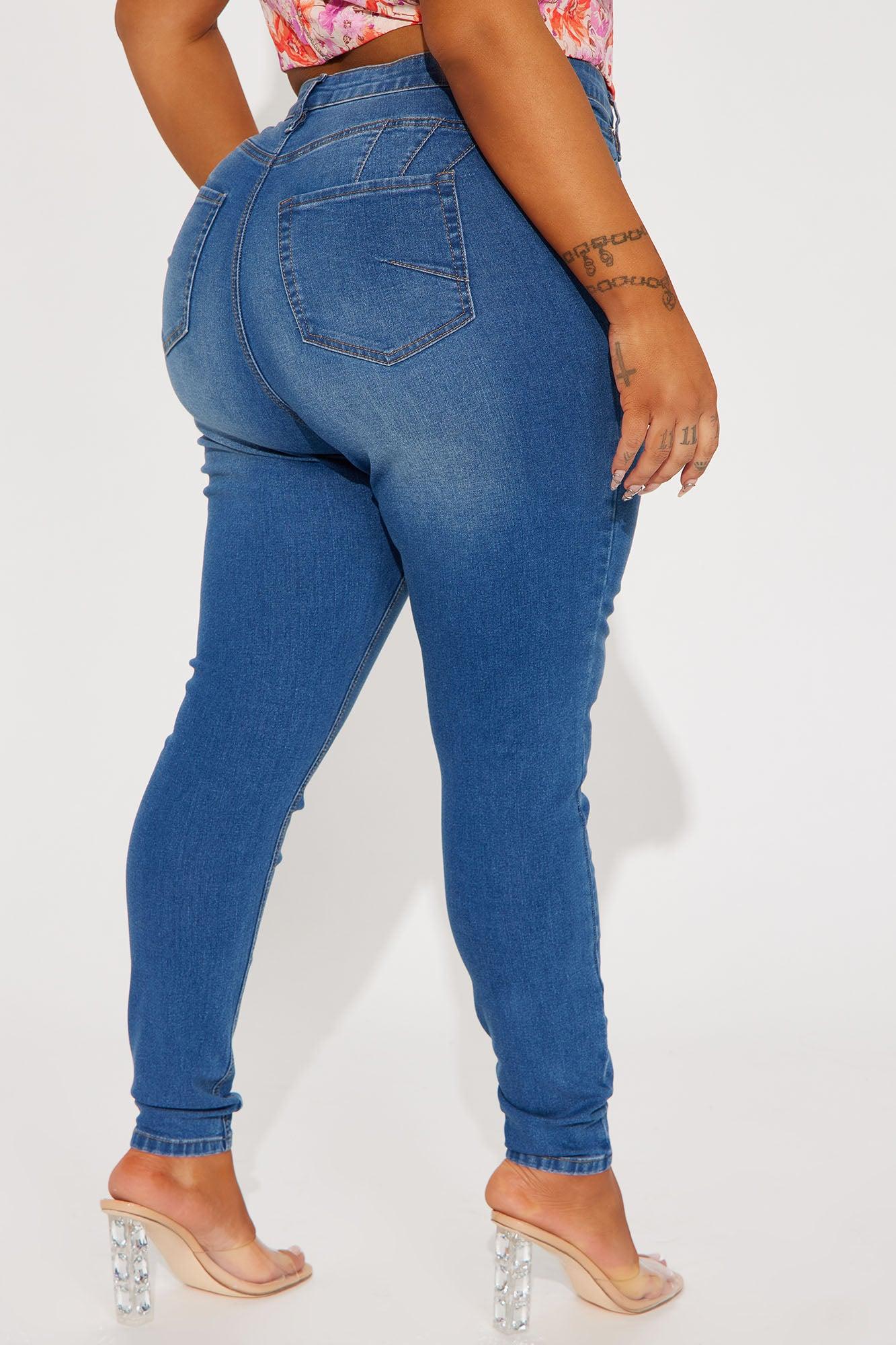 Tucson Booty Lifting High Rise Stretch Skinny Jeans - Medium Wash Product Image