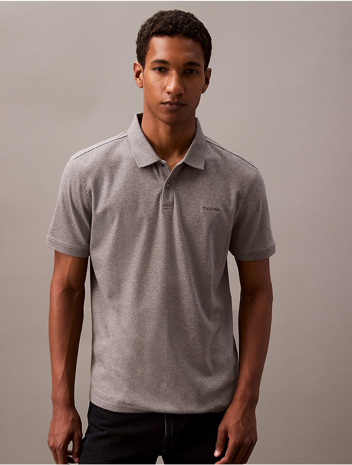Calvin Klein Mens Liquid Touch Polo Shirt - Navy Product Image