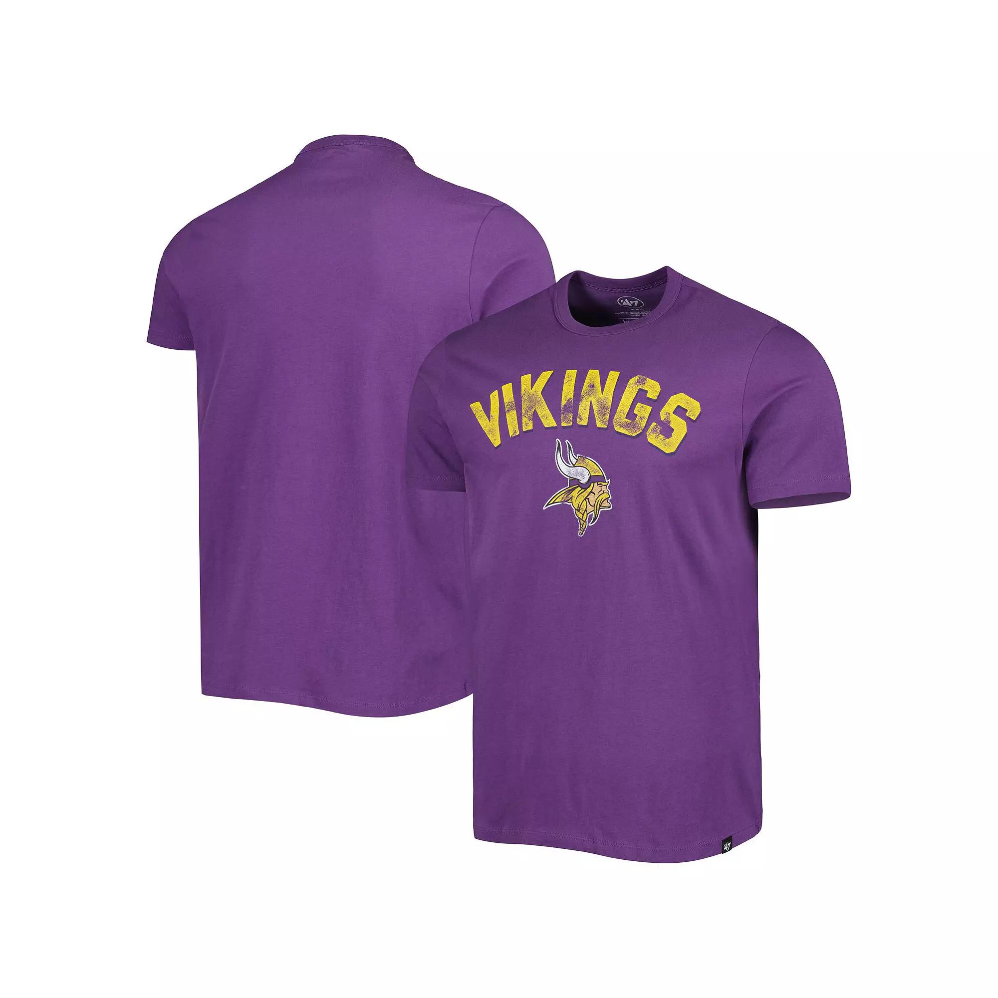 Men's '47 Purple Minnesota Vikings All Arch Franklin T-Shirt,  Product Image
