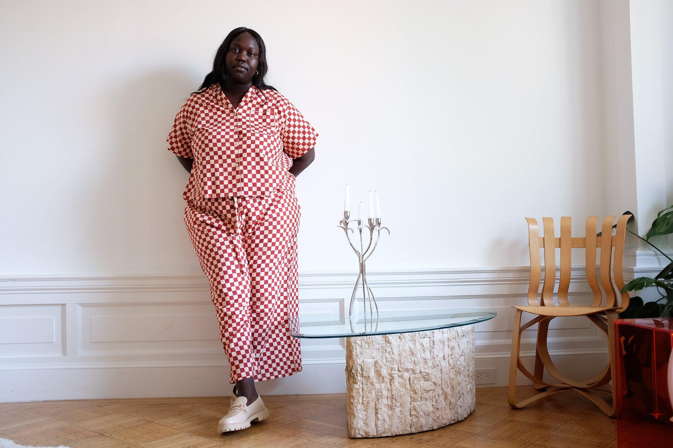 Long Lounge Set - Spice Check Product Image