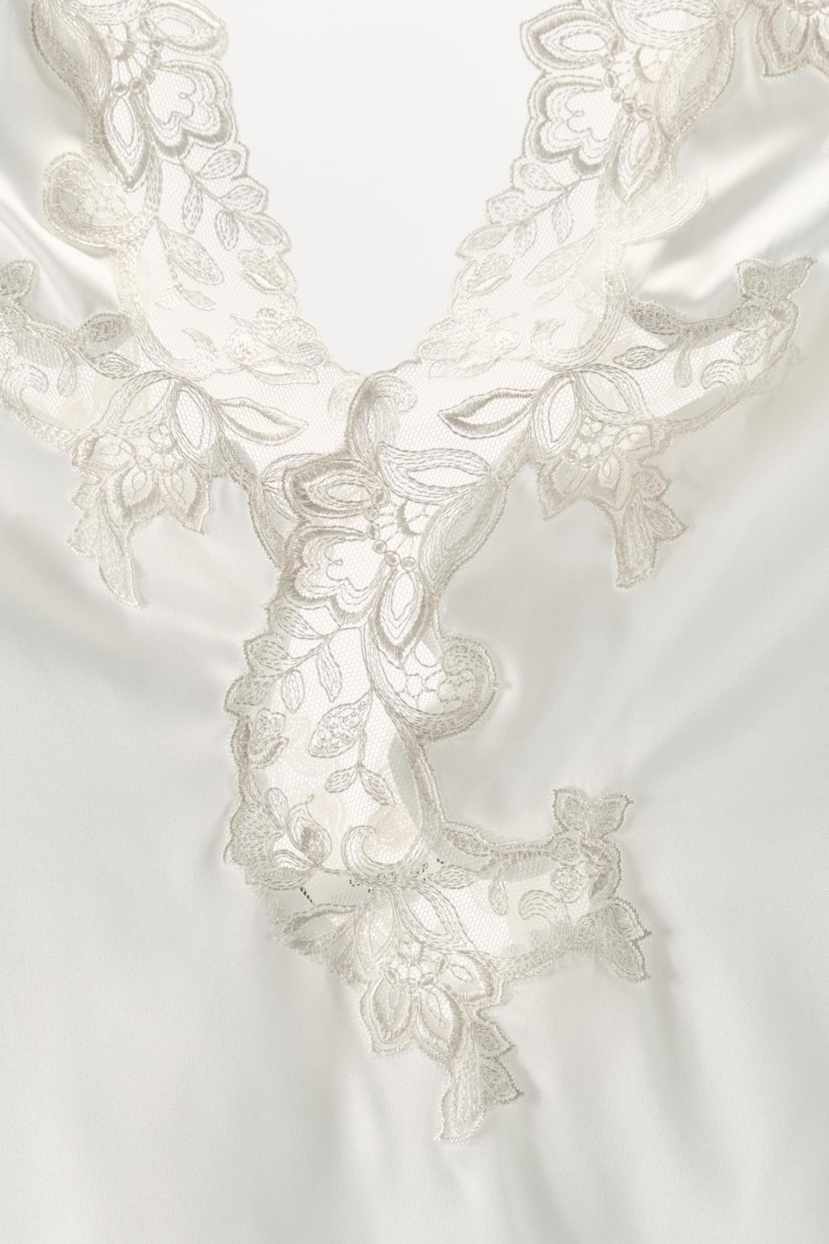 SATIN EFFECT EMBROIDERY LACE BODYSUIT Product Image