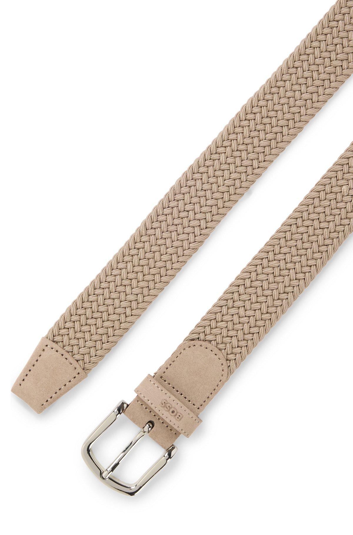 Woven belt with suede trims Product Image