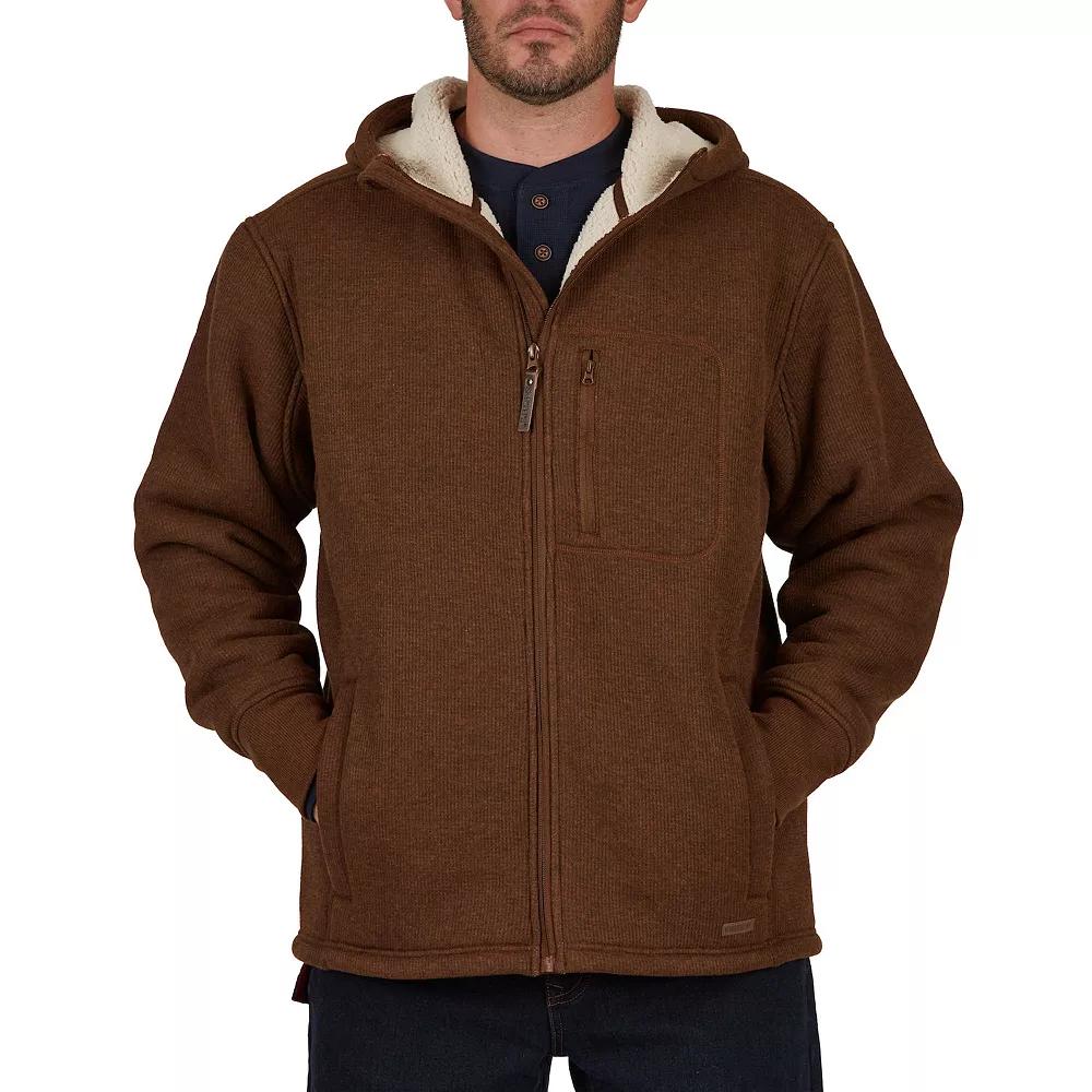 Men's Smith's Workwear Sherpa-Lined Hooded Thermal Shirt Jacket,  Product Image