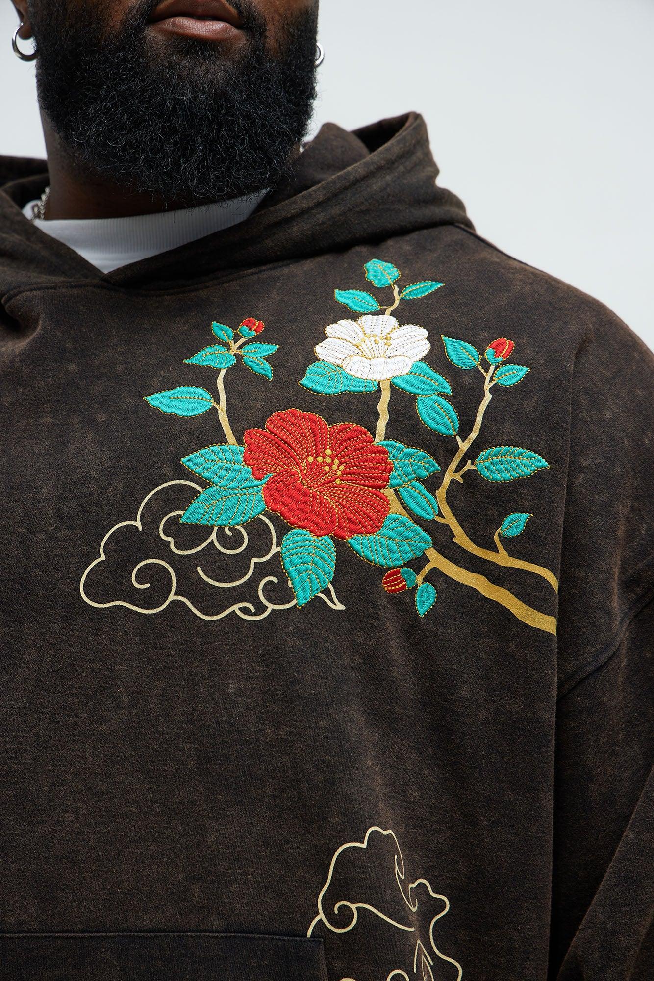 Spring Crane Hoodie - Black Product Image