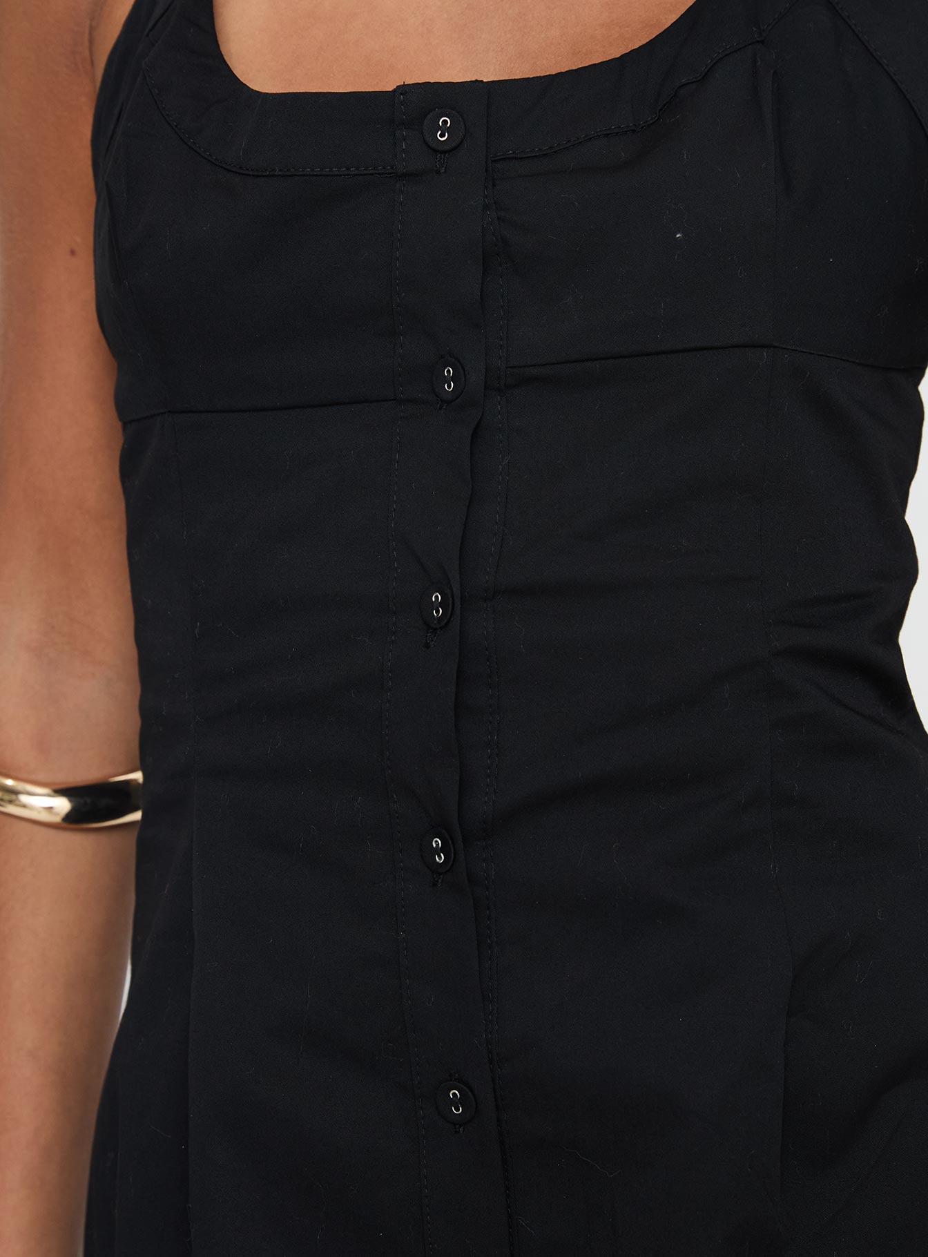 Mallorie Halter Mini Dress Black Product Image