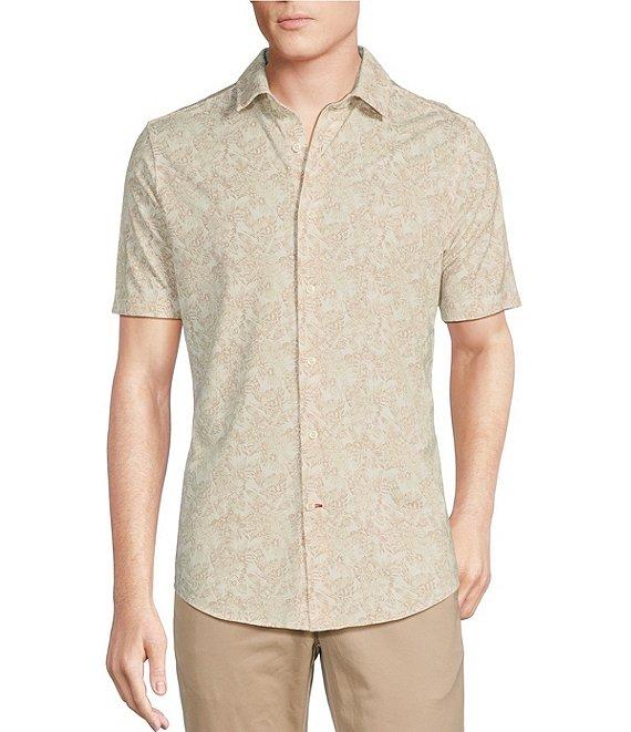 Cremieux Blue Label Cape Town Collection Floral Print Short Sleeve Knit Shirt Product Image