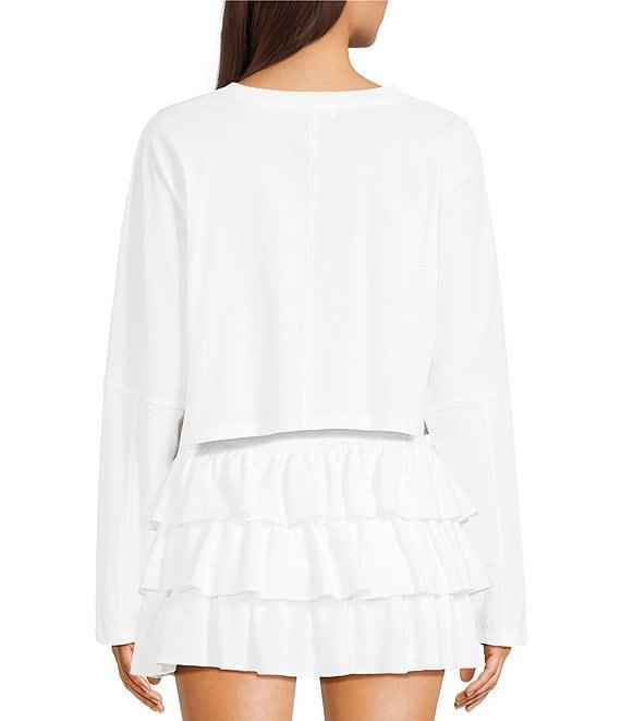 GB Cropped Coordinating Batwing T-Shirt Product Image