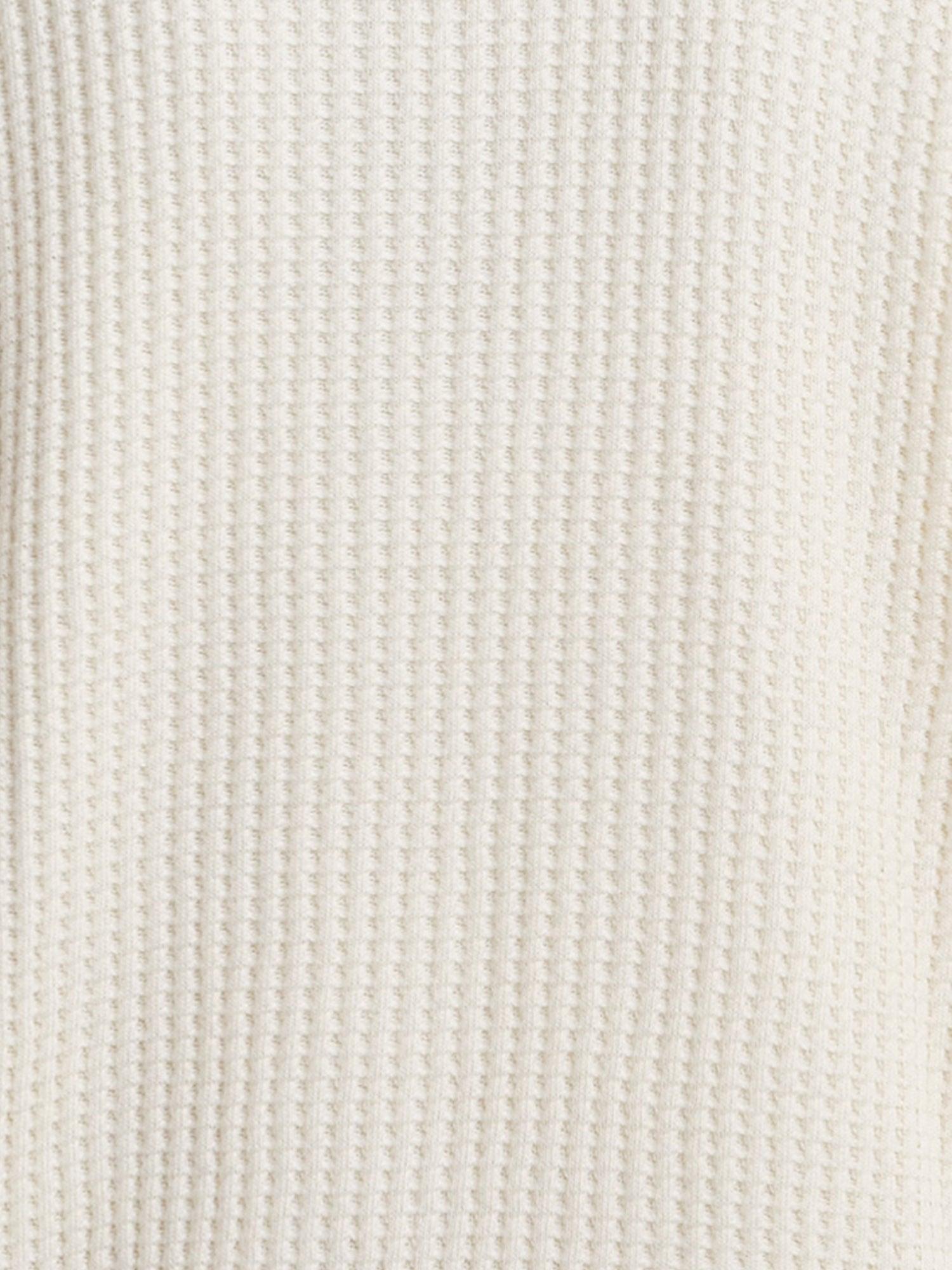 Organic Waffle Collared Half-Zip Sweatshirt Female Product Image
