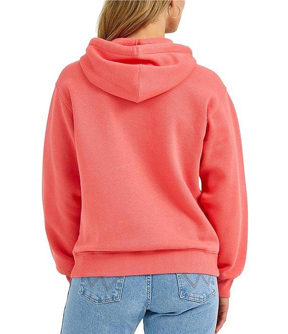 Wrangler® Retro® Logo Detailed Long Sleeve Fleece Hoodie Product Image