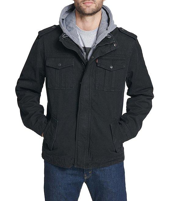 Levi's® Twill Hooded Military Trucker Jacket Product Image
