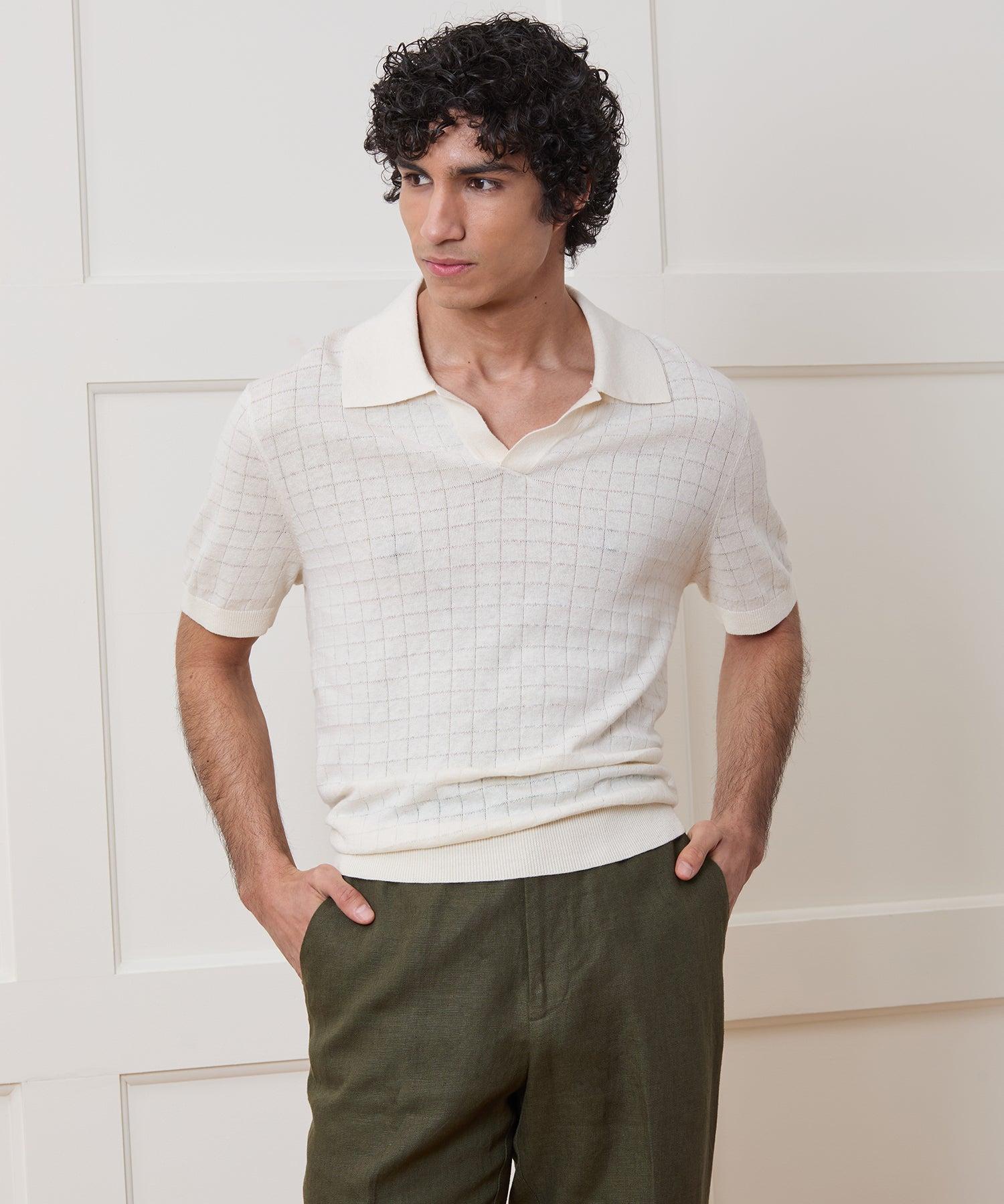 Linen Montauk Sweater Polo Product Image