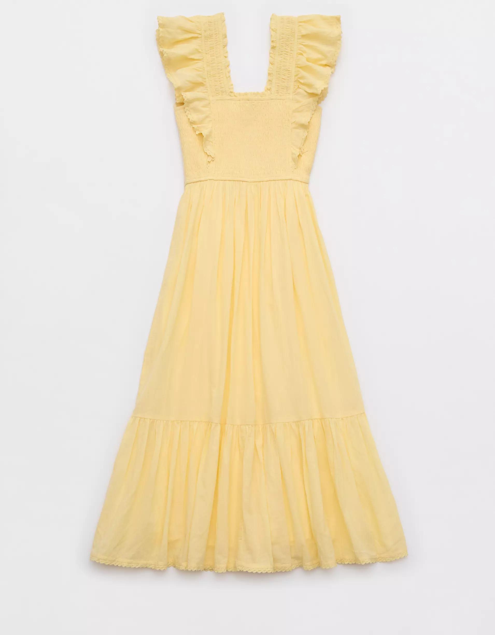 Aerie Ruffle Maxi Dress Product Image