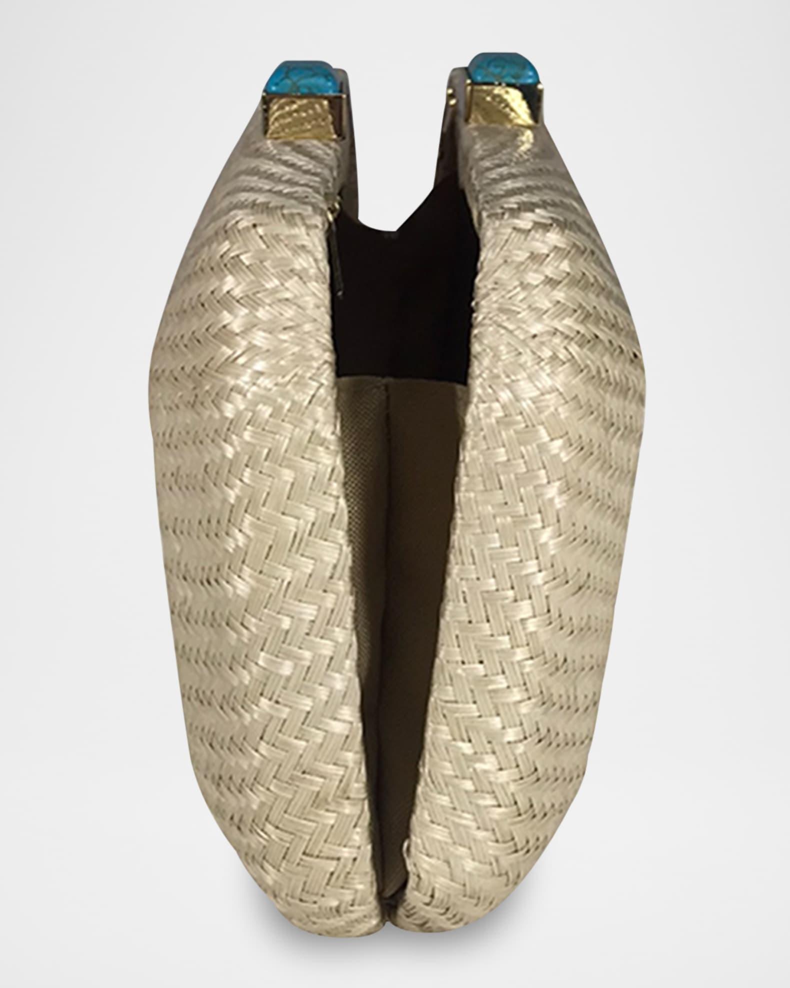 Leticia Bun Straw Clutch Bag Product Image