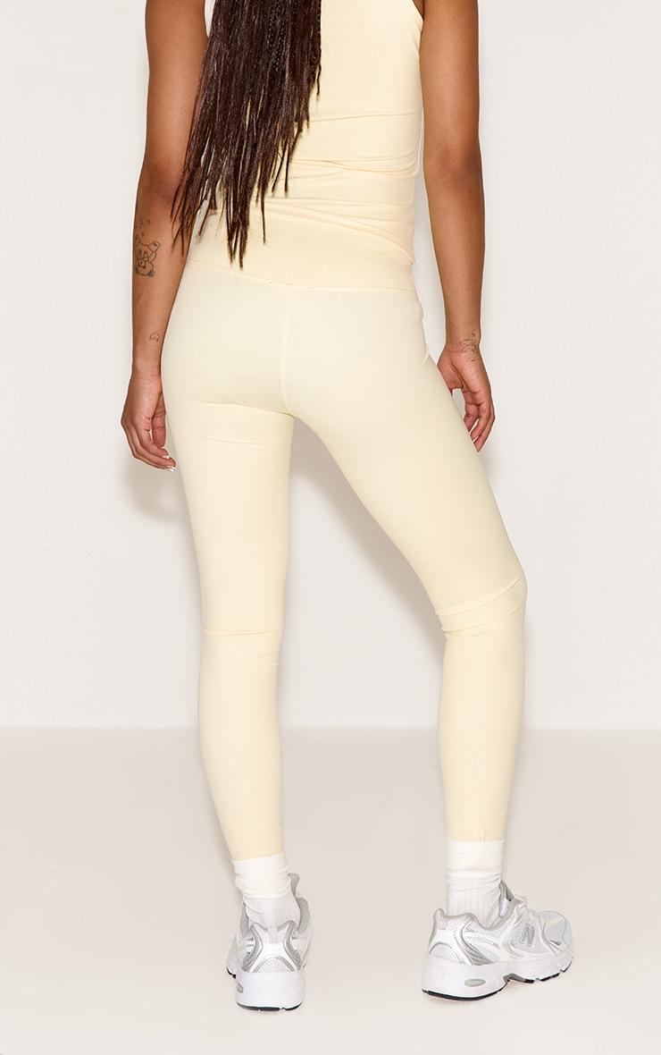 Petite Butter Cream Sculpt Wrap Waist Gym Legging Product Image