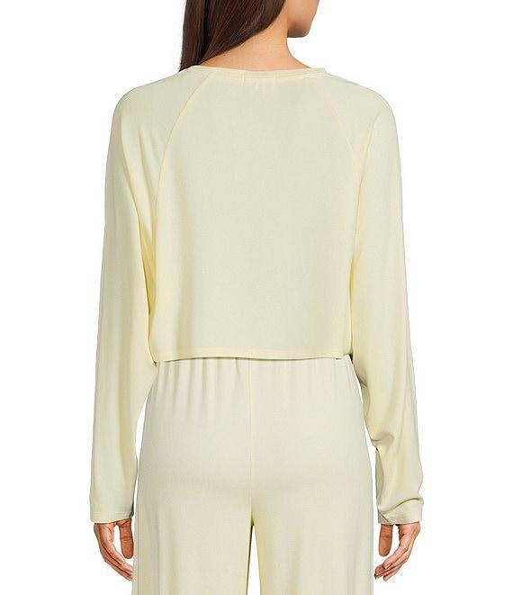 GB Hacci Batwing Cropped Coordinating Pullover Top Product Image