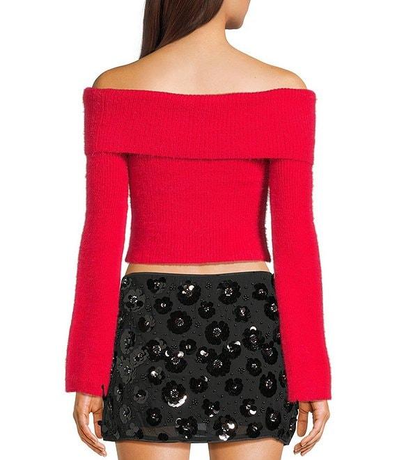 Bailey Rose Off-The-Shoulder Long Sleeve Sweater Product Image