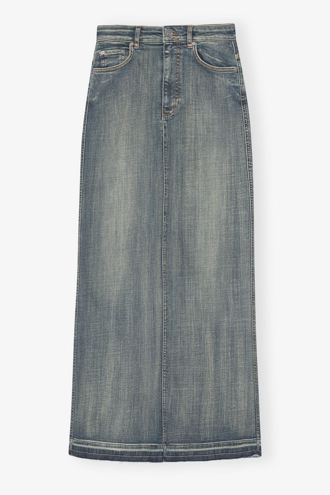 Tint Edge Denim Maxi Skirt Product Image