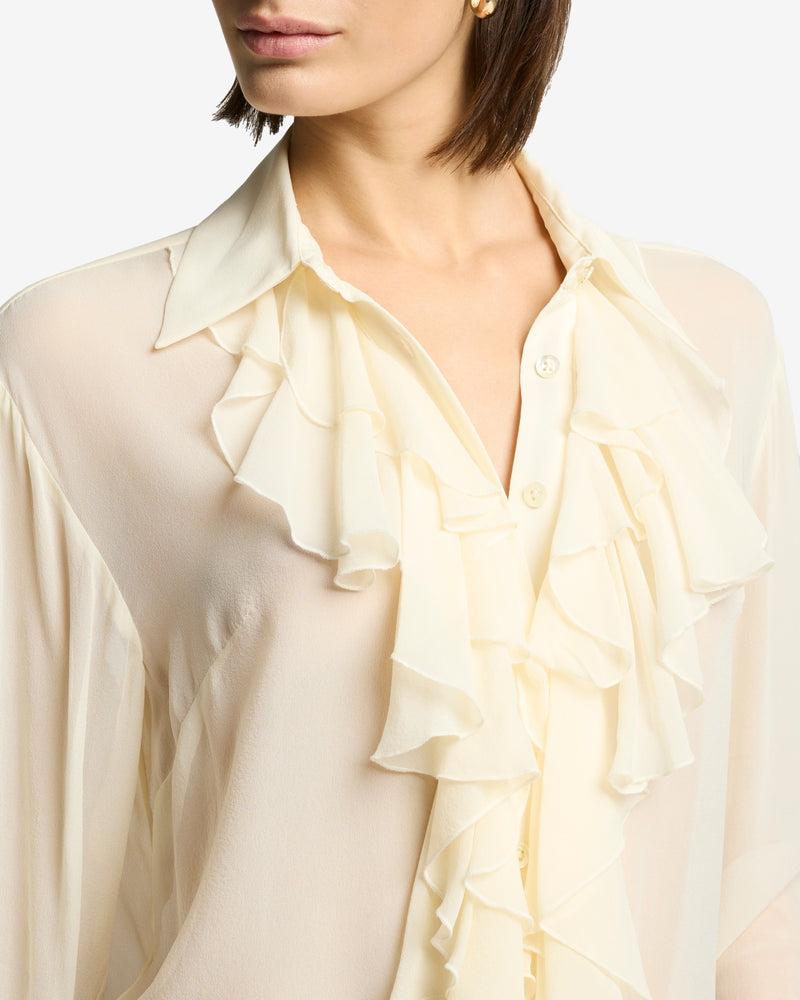 Silk Ruffle Shirt Product Image