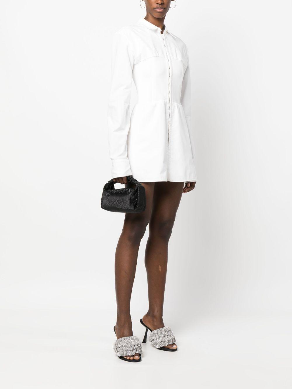 Scrunchie crystal-embellished mini bag Product Image