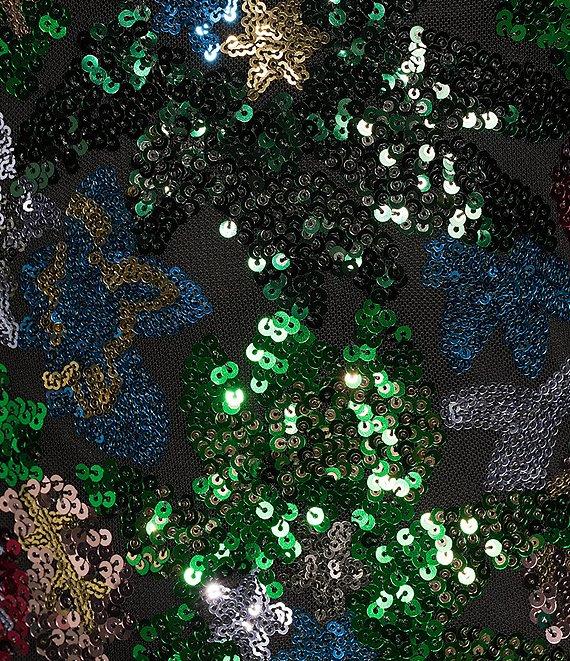 Midnight Doll Spaghetti Strap Sequin Bodycon Dress Product Image