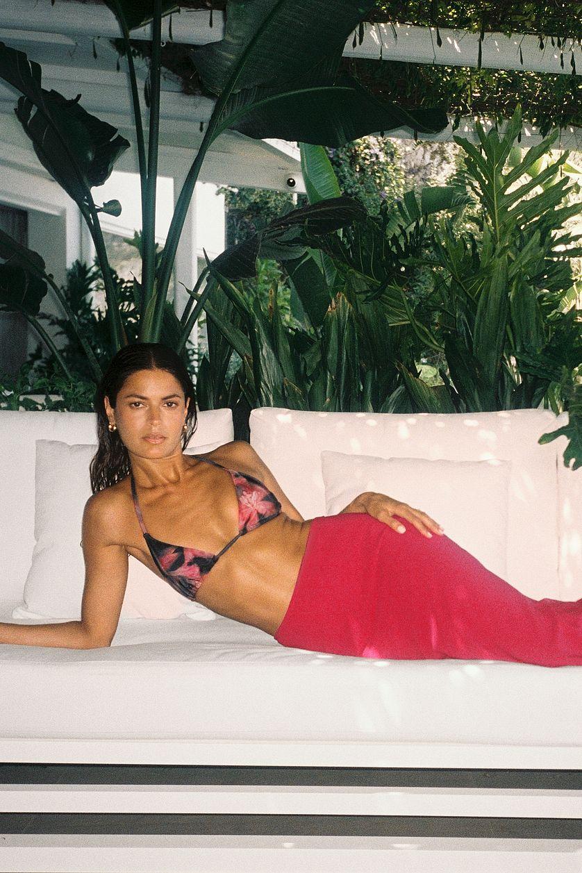 Mermaid Shaped Maxi Chiffon Skirt Product Image