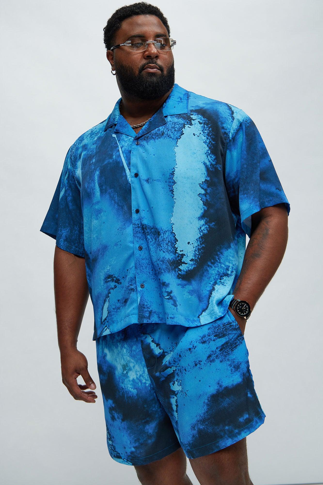 Atlantic Textured Shirt - Blue Product Image