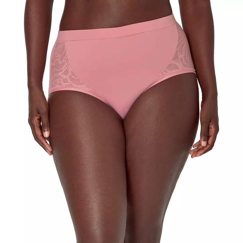 Women's Bali®'s Coolest Smoothing High-Waist Brief Panty DFCSBF, Size: XXL, Pink Tea Product Image