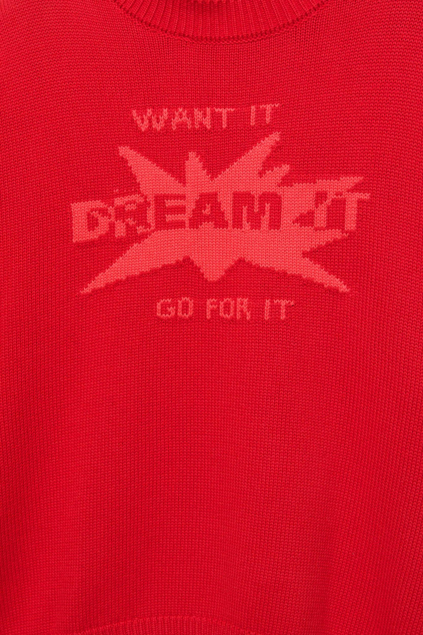 Text graphic jumper Product Image