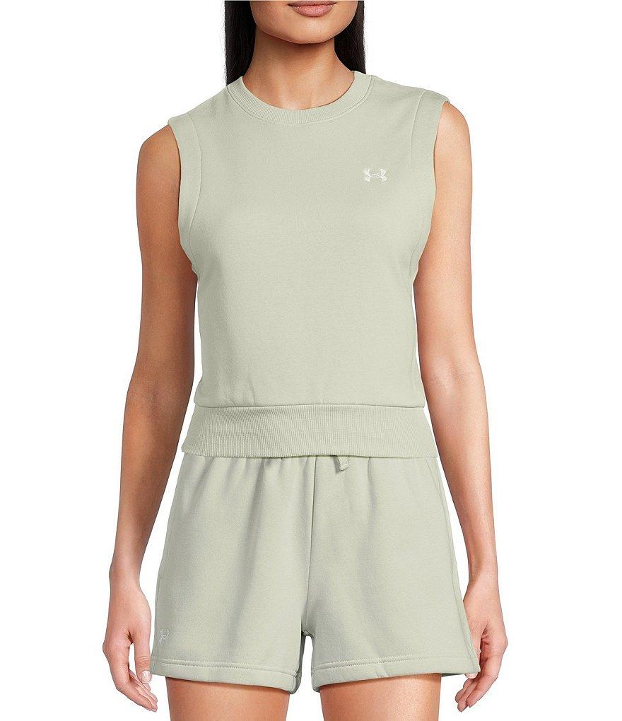Under Armour Rival Crew Neck Sleeveless Fleece Top Product Image
