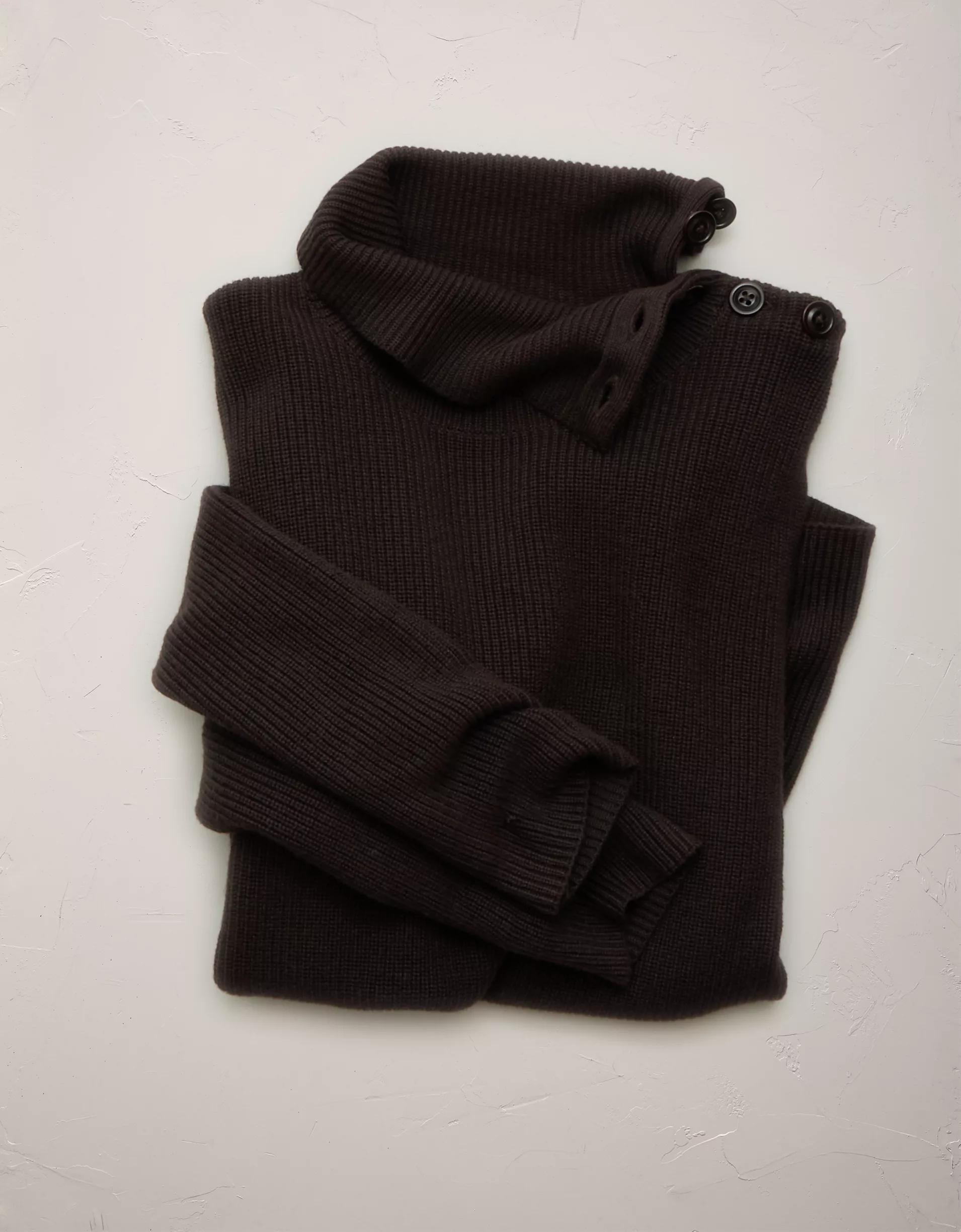 AE77 Premium Striped Shaker Stitch Sweater Product Image