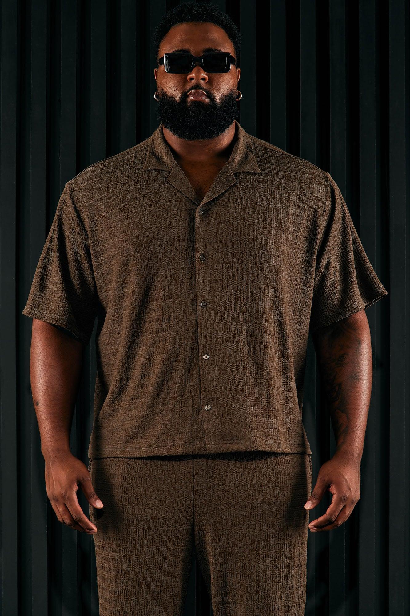 Boca Button Up Shirt - Brown Product Image