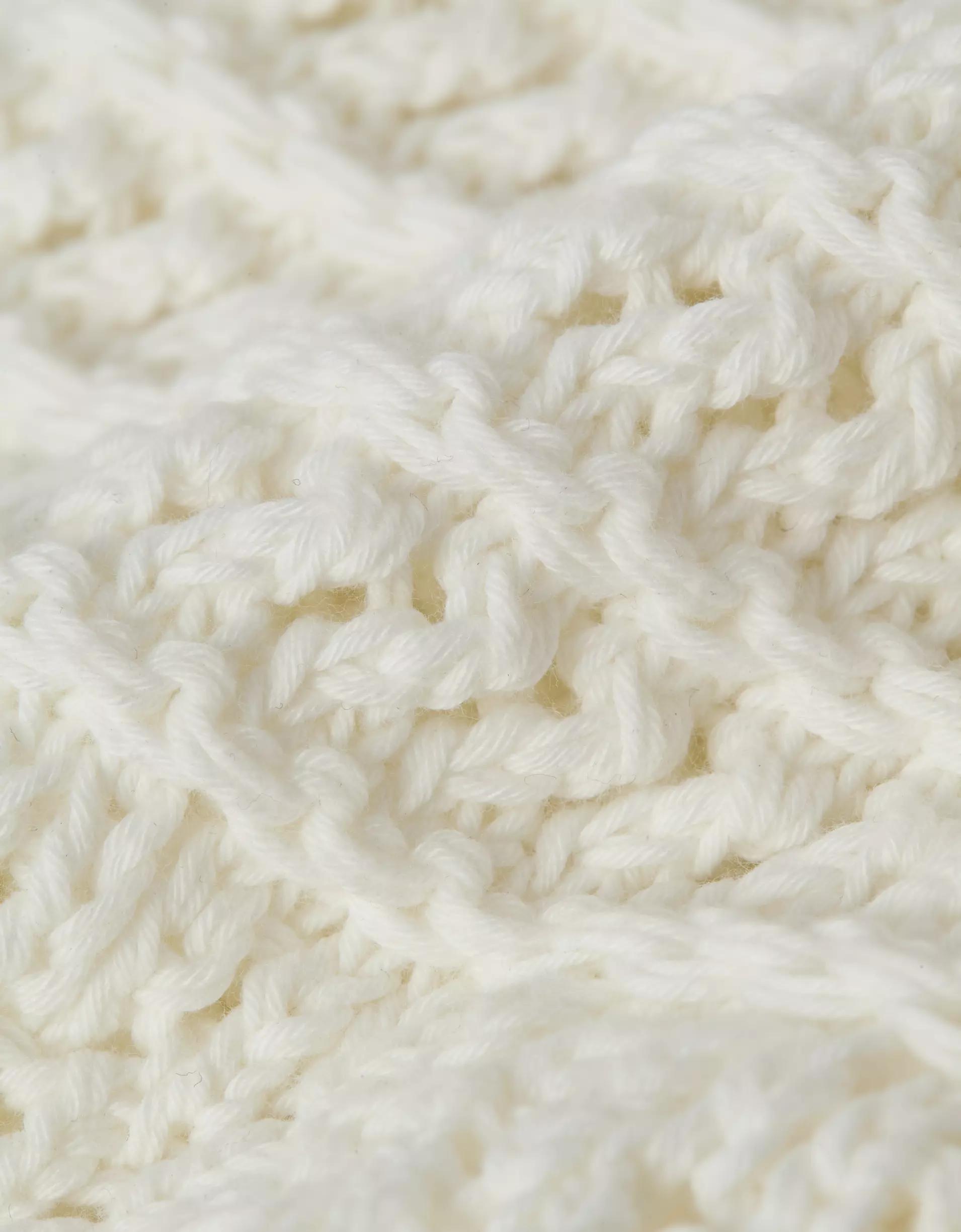 AE Ballet Neck Open Knit Sweater Product Image