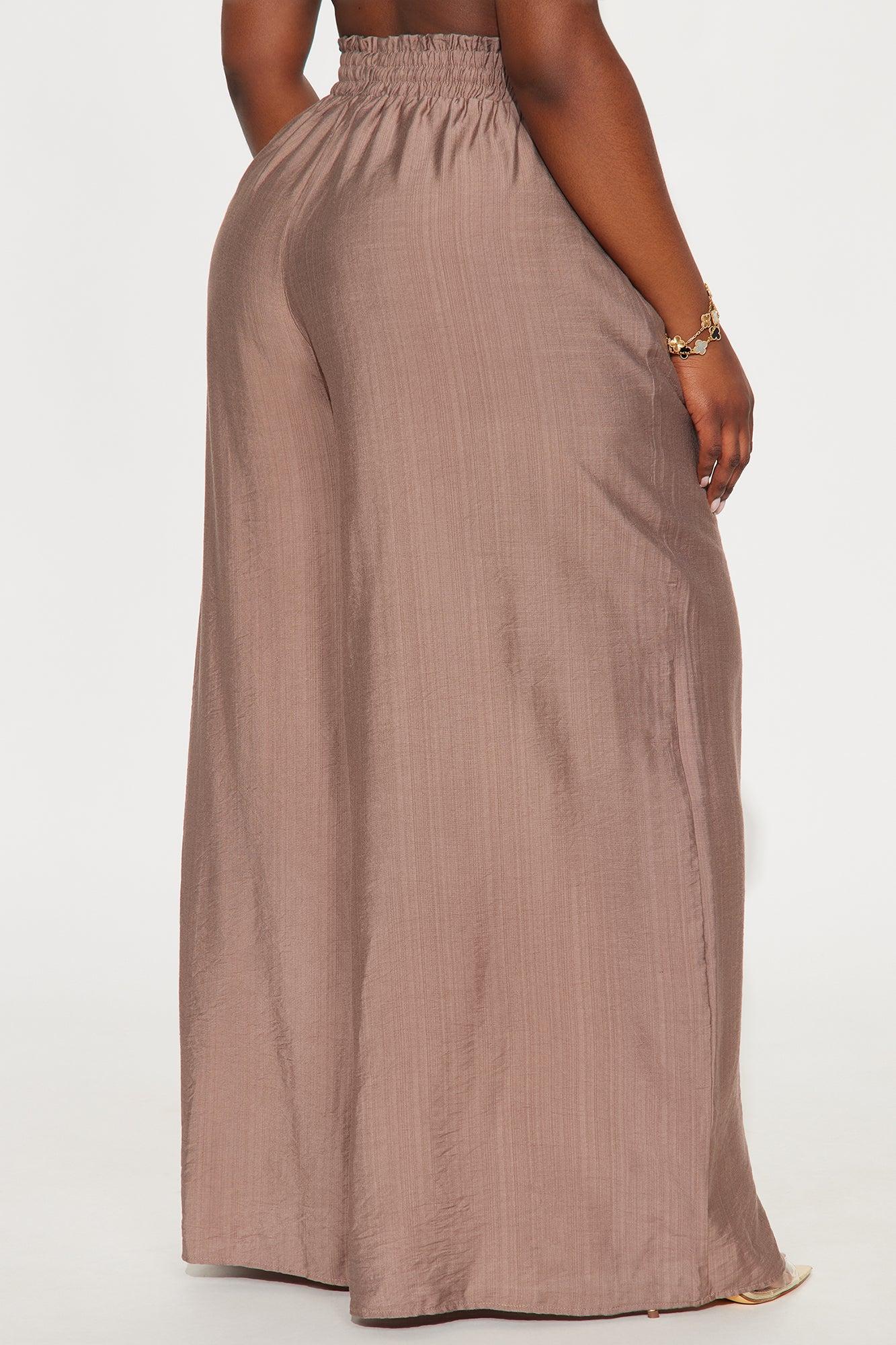 Meet At Sunset Wide Leg Pant - Mocha Product Image
