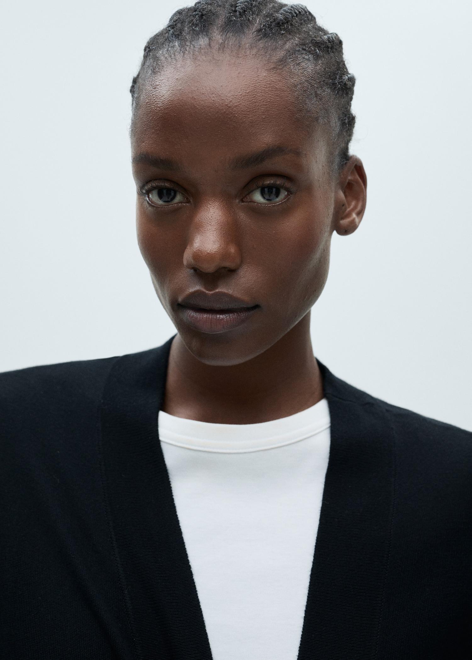 Fine-knit cardigan - Women | MANGO USA Product Image