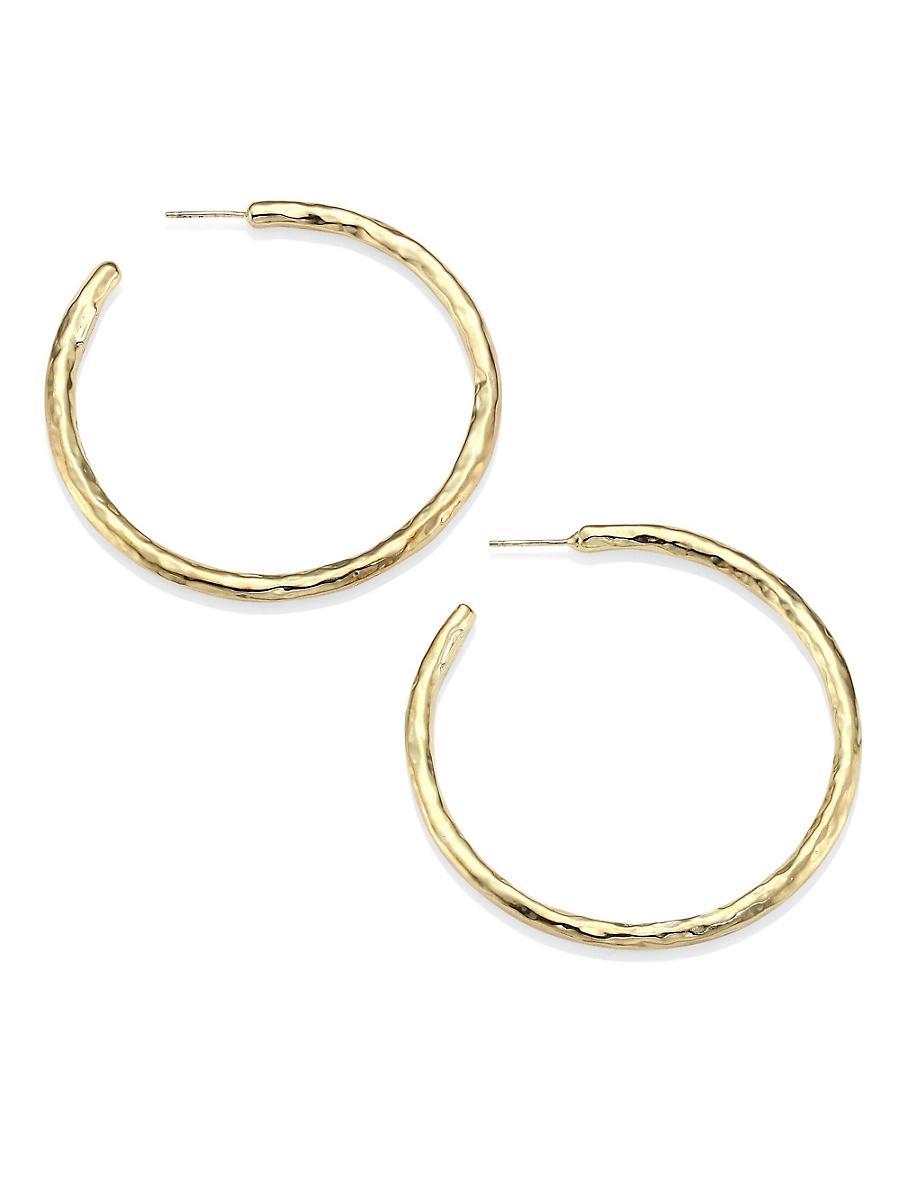 Large Hoop Earrings in 18K Gold Product Image