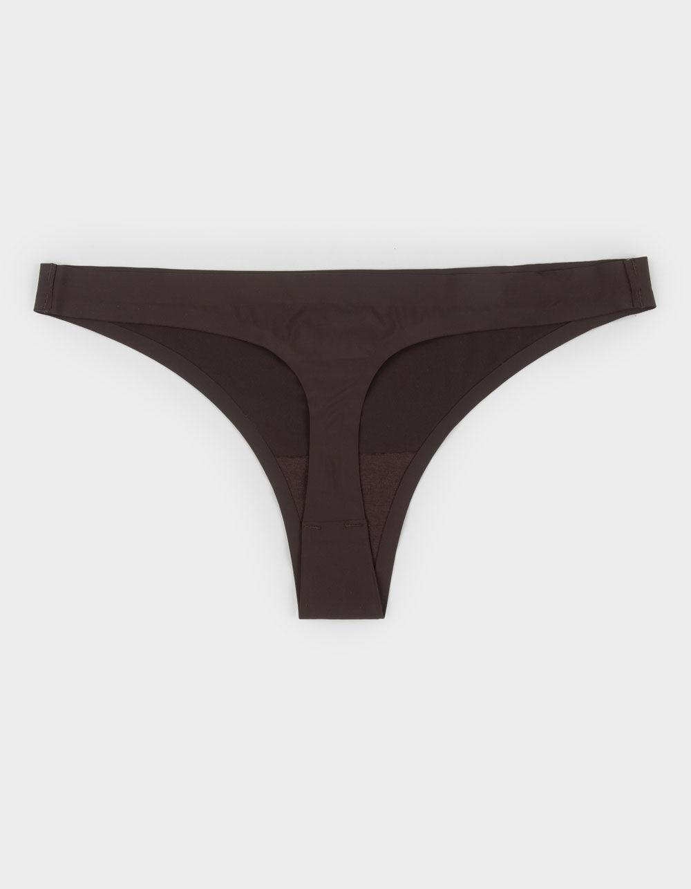 FULL TILT Micro Lasercut Thong - BROWN Product Image
