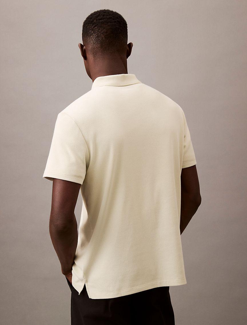 Stretch Fine Rib Polo Shirt Product Image