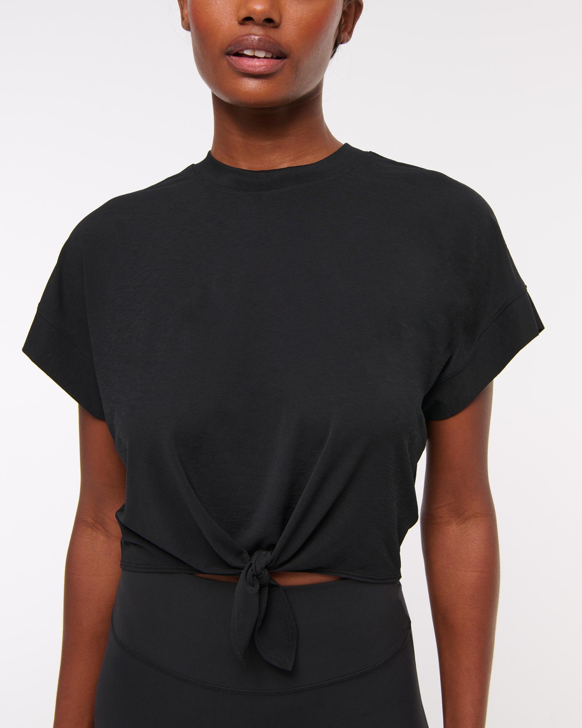 YPB Featherweight Tie-Front Tee Product Image