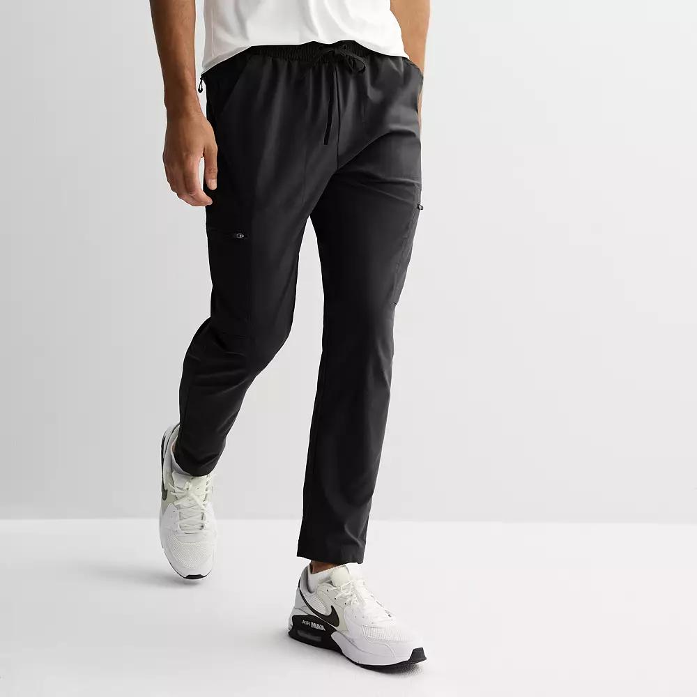 Men's Tek Gear® Midweight Woven Cargo Pants, Size: Large, Mineral Black Product Image