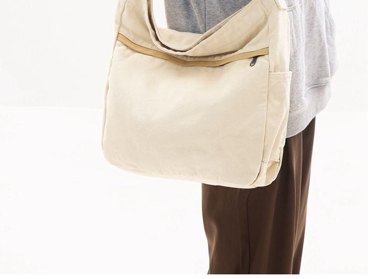 Multi-Pocket Canvas Crossbody Bag Product Image