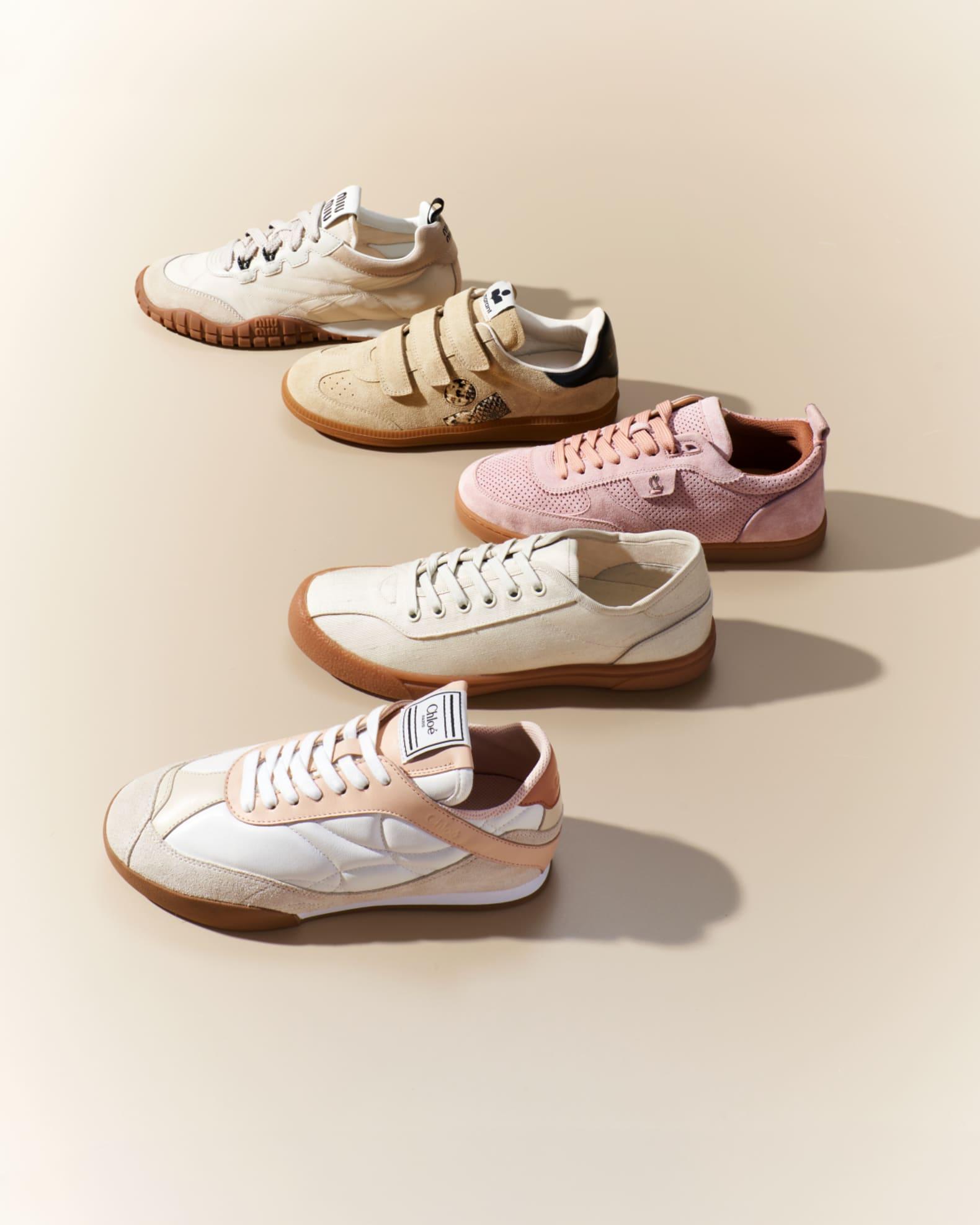 Kick Mixed Leather Low-Top Sneakers Product Image