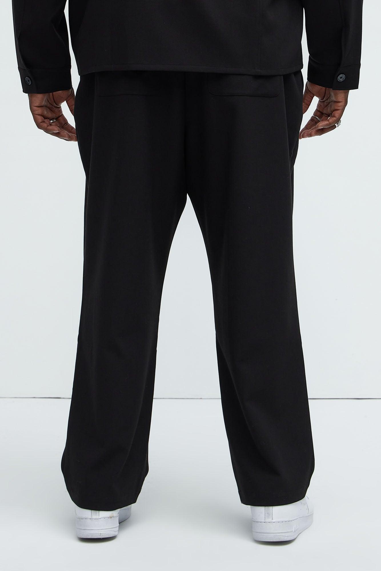 Ronan Straight Trousers - Black Product Image